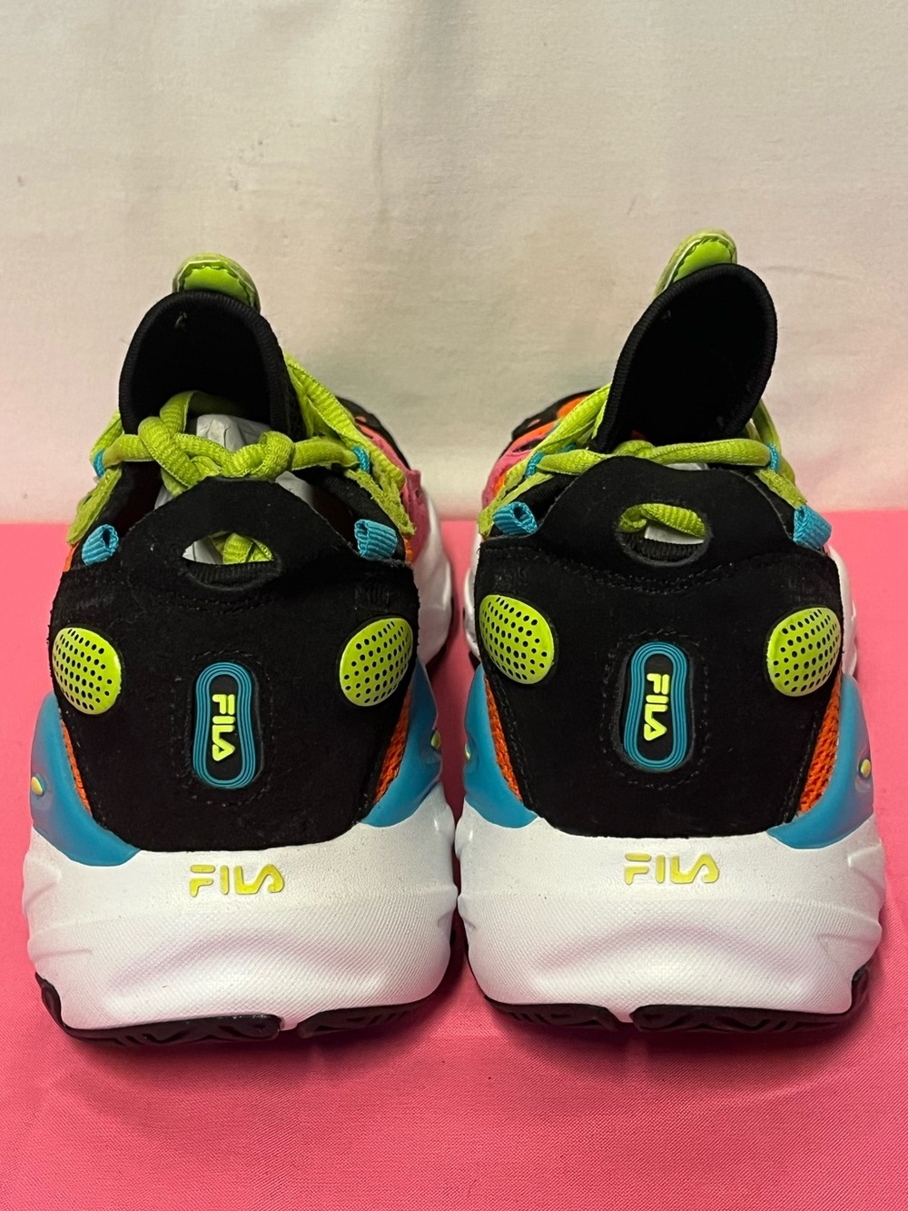 FILA Electrove 2 Neon Multicolor Chunky Sneakers Size 6.5 Y2K Rave Streetwear - Picture 4 of 10
